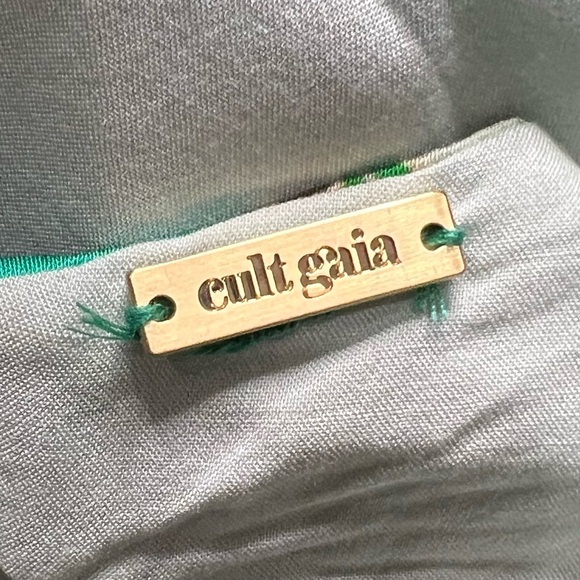 Cult Gaia Diem Halter Crop Top in Botanic Aqua - Picture 5 of 5